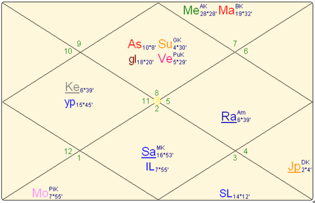 Jyotish birth chart President Biden