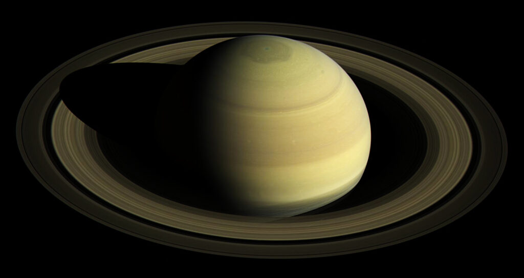 shows planet Saturn